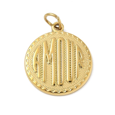 Valentine's Day 304 Stainless Steel Pendants X-STAS-M120-07B-G-1