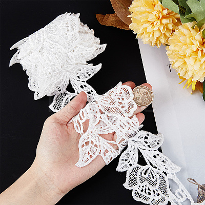 Polyester Lace Trim SRIB-GF0001-21B-1