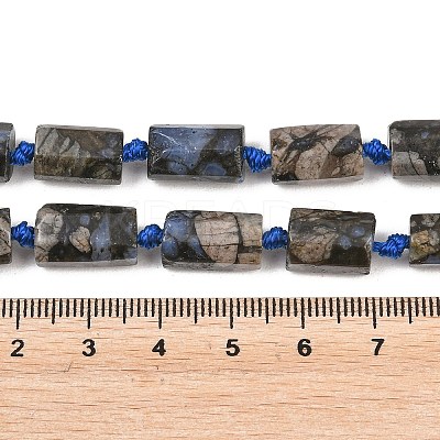 Natural Glaucophane Beads Strands G-A314-A08-01-1