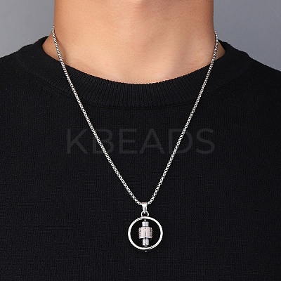 Zinc Alloy Pendant Necklaces NJEW-M211-14C-PB-1