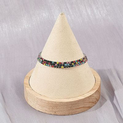 304 Stainless Steel Rhinestone Cup Chain Bracelets for Women BJEW-Z143-23P-01-1