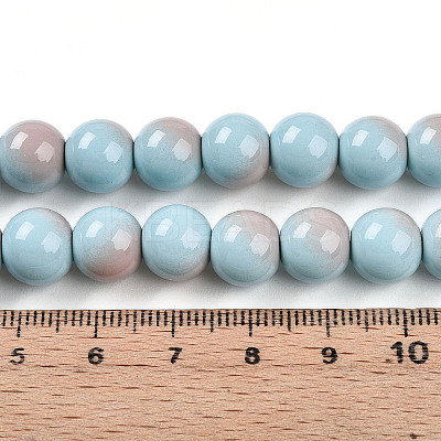 Baking Paint Glass Beads Strands DGLA-N012-10mm-06-1
