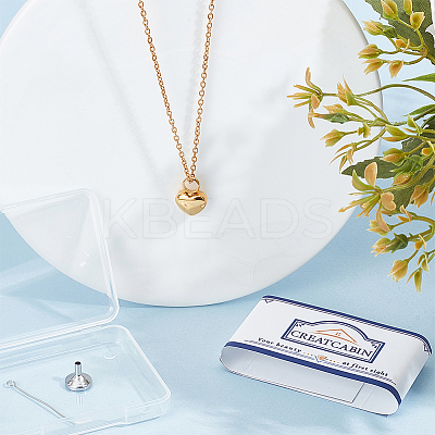 Stainless Steel Urn Ashes Necklace NJEW-CN0001-03G-1