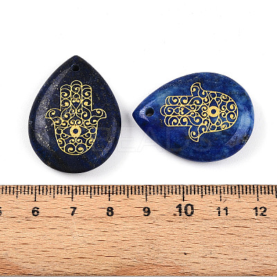 Natural Lapis Lazuli Pendants G-N345-05B-1