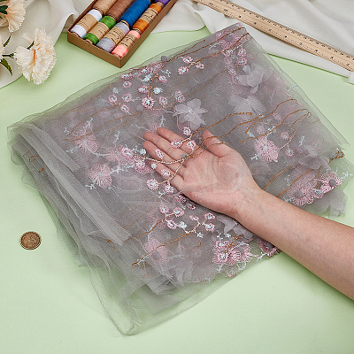 Polyester Mesh Fabric DIY-WH0622-578A-1