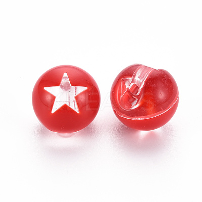 1-Hole Transparent Acrylic Buttons TACR-S154-51B-1