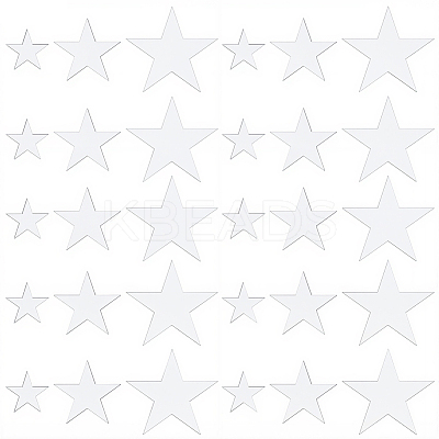 4Bags Acrylic Star Stickers DIY-GF0012-46B-1