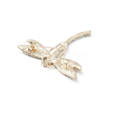 Rhinestone Dragonfly Brooch Pin LS-JEWB-M026-02G-1