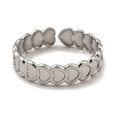 Non-Tarnish 304 Stainless Steel Open Cuff Rings RJEW-Z018-03P-1