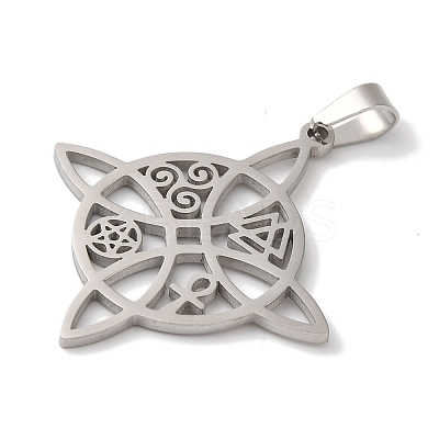 Non-Tarnish 304 Stainless Steel Pendants STAS-U010-16P-1