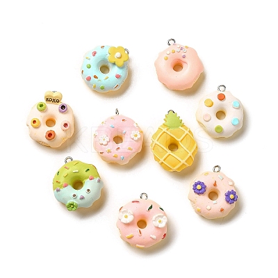 Opaque Resin Imitation Food Pendants RESI-G093-01-1