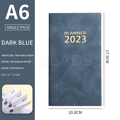 2023 Notebook with 12 Month Tabs AJEW-A043-02B-1
