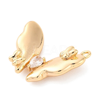 Brass Pave Cubic Zirconia Pendants KK-E793-28G-1