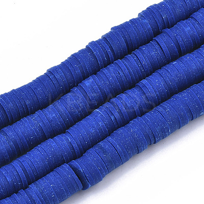 Handmade Polymer Clay Beads Strands CLAY-R089-8mm-007-1
