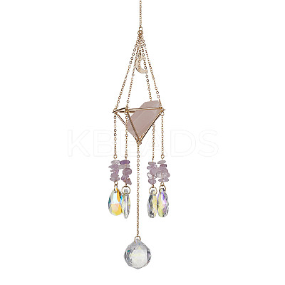 Brass Pouch Pendant Decoration HJEW-TA00088-1
