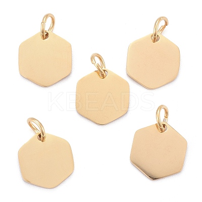Ion Plating(IP) 304 Stainless Steel Stamping Blank Tag Charms STAS-I311-24G-1