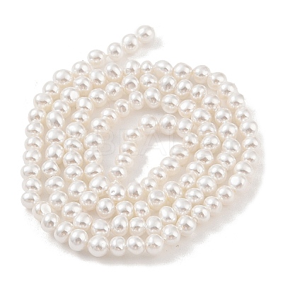 Electroplated Shell Pearl Beads Strands BSHE-C006-05B-1