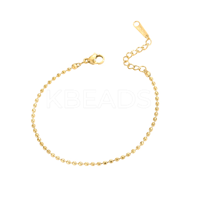 304 Stainless Steel Ball Chain Bracelets STAS-OY012-99G-1