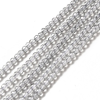 Transparent Gradient Color Glass Beads Strands GLAA-H021-01B-28-1