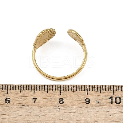 304 Stainless Steel Open Cuff Rings for Women LS-RJEW-A089-01C-G-1