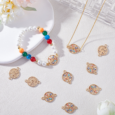 40Pcs Alloy Enamel Connector Charms FIND-SC0006-10-1
