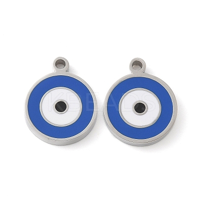 304 Stainless Steel Charms with Enamel STAS-L022-171B-P-1
