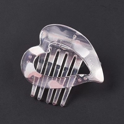 Heart Plastic Claw Hair Clips PHAR-F015-02B-1