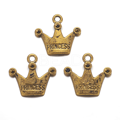 Tibetan Style Pendant Rhinestone Settings TIBEP-A0368YKG-AG-FF-1