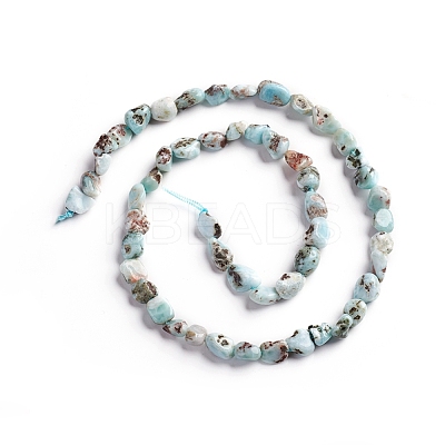 Natural Larimar Beads Strands G-D0002-B38-1