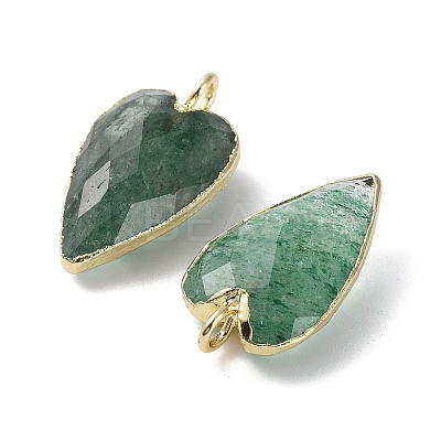 Natural Green Strawberry Quartz Pendants G-G012-12G-05-1