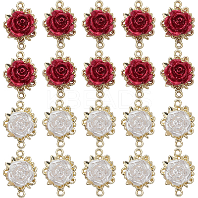 32Pcs 2 Colors Alloy Connector Charms FIND-SC0005-69-1