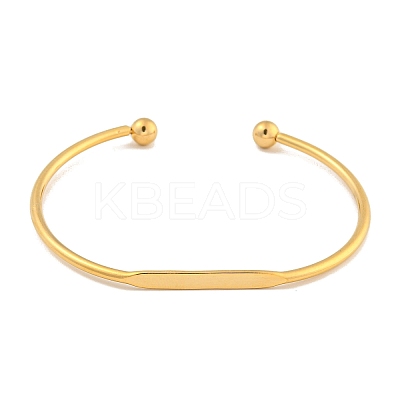 Ion Plating(IP) 304 Stainless Steel Cuff Bangles BJEW-P331-03G-1