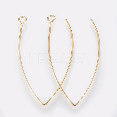 PVD Vacuum Plating 304 Stainless Steel Earring Hooks LS-X-STAS-K184-05-01G-1