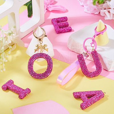 5Pcs 5 Styles Handmade Polymer Clay Rhinestone Big Pendants FIND-BT0001-39C-1