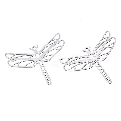 Tarnish Resistant 201 Stainless Steel Filigree Pendants LS-X-STAS-S118-008P-1