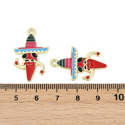 Cinco De Mayo Theme Alloy Enamel Pendants ENAM-V001-05A-G-1