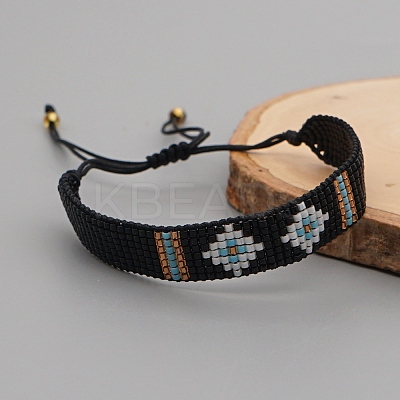 Miyuki Seed Braided Bead Bracelet BJEW-P269-37-1