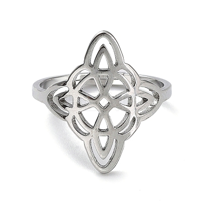 Non-Tarnish 304 Stainless Steel Adjustable Rings RJEW-B047-03P-1