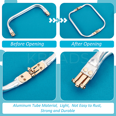 Arch Aluminum Tube Purse Frames FIND-WH0290-56B-P-1