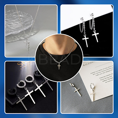 50Pcs 201 Stainless Steel Pendants STAS-UN0045-37P-1