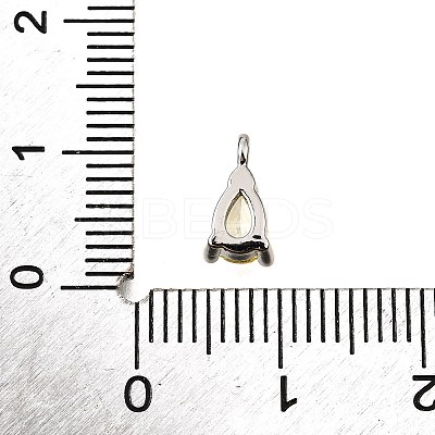 Brass Micro Pave Cubic Zirconia Pendants KK-D356-08B-P-1