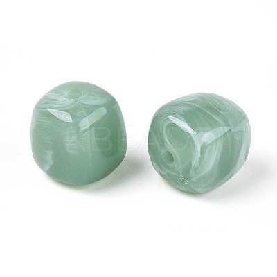 Opaque Acrylic Beads X-OACR-ZX006-33I-1