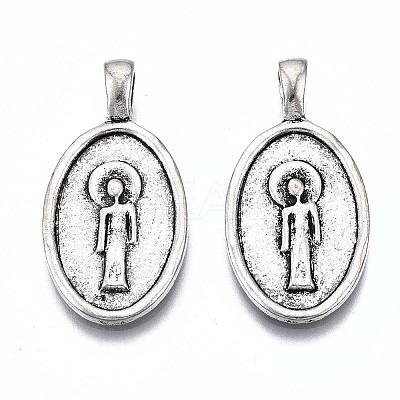 Tibetan Style Alloy Pendants PALLOY-Q441-048-RS-1