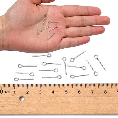 Tarnish Resistant 304 Stainless Steel Eye Pin LS-STAS-R045-15mm-1