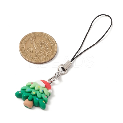 Christmas Opaque Resin Mobile Straps HJEW-JM01096-1