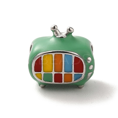 304 Stainless Steel Enamel European Beads STAS-G308-16P-1