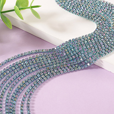 4.8 Yards Iron Rhinestone Cup Chains CH-TA0001-10D-1