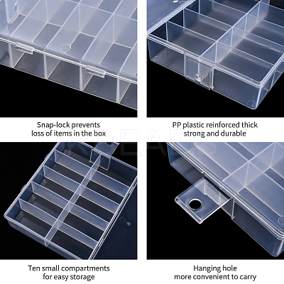 Plastic Bead Storage Containers OFFICE-Q006-11-1