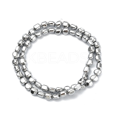 Electroplated Synthetic Non-magnetic Hematite Beads Strands G-C024-01E-1