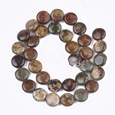 Natural Picasso Stone/Picasso Jasper Beads Strands G-S355-01-1